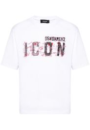 Dsquared2 Be Icon cotton T-shirt - Weiß