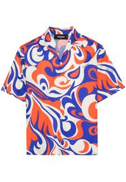 Dsquared2 abstract-print shirt - Blau