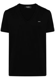 Dsquared2 logo-plaque cotton T-shirt - Schwarz