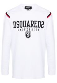 Dsquared2 stripe-detail long-sleeve T-shirt - Weiß