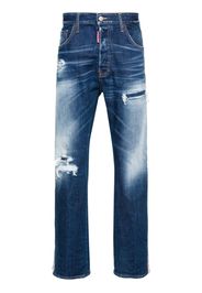 Dsquared2 side-stripe straight-leg jeans - Blau