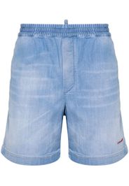 Dsquared2 logo-embroidered bermuda shorts - Blau