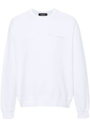 Dsquared2 logo-print cotton hoodie - Weiß