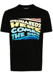 Dsquared2 logo-print cotton T-shirt - Schwarz