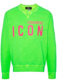 Dsquared2 logo-print cotton sweatshirt - Grün