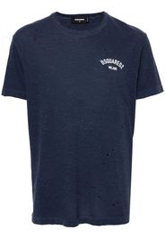 Dsquared2 logo-print cotton T-shirt - Blau