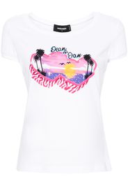 Dsquared2 Dean & Dan cotton T-shirt - Weiß