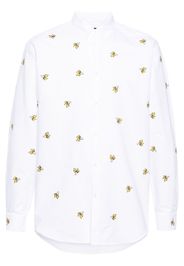 Dsquared2 fruit-embroidered cotton shirt - Weiß