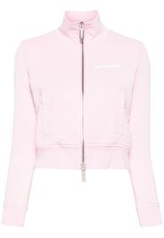Dsquared2 logo-appliqué cropped sweatshirt - Rosa