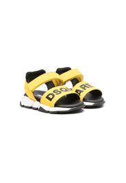 Dsquared2 Kids logo-print leather sandals - Gelb