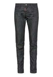 Dsquared2 logo-appliqué skinny-cut jeans - Schwarz