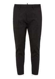 Dsquared2 logo-print tapered trousers - Schwarz