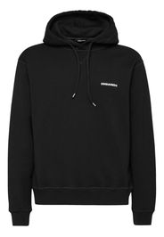 Dsquared2 logo-print cotton hoodie - Schwarz