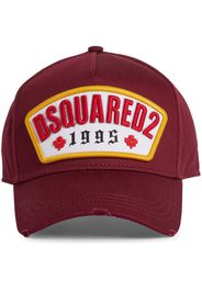 DSQUARED2 Baseballkappe mit Logo-Applikation - Rot