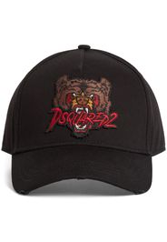 DSQUARED2 Baseballkappe mit Tigerapplikation - Schwarz