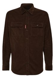 Dsquared2 long-sleeve corduroy shirt - Braun