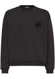 Dsquared2 logo-print cotton sweatshirt - Schwarz