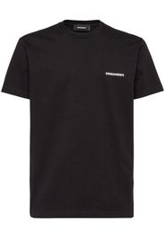Dsquared2 map-print cotton T-shirt - Schwarz