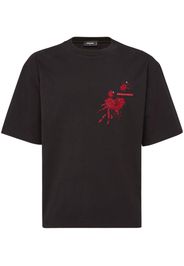 DSQUARED2 T-Shirt mit Pailletten - Schwarz