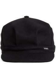 DSQUARED2 Baskenmütze mit Logo-Schild - Schwarz