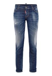Dsquared2 Skinny-Jeans im Cropped-Design - Blau