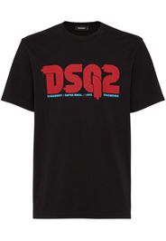 DSQUARED2 T-Shirt mit Logo-Print - Schwarz