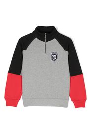 DSQUARED2 KIDS Sweatshirt in Colour-Block-Optik - Grau