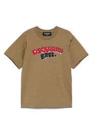 DSQUARED2 KIDS logo-print T-shirt - Braun