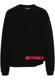 Dsquared2 logo-print cotton sweatshirt - Schwarz
