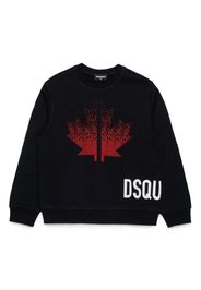 DSQUARED2 KIDS Sweatshirt mit Logo-Print - Schwarz