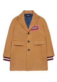 DSQUARED2 KIDS Einreihiges Sakko mit Logo-Patch - Braun