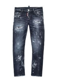 DSQUARED2 KIDS Twist Distressed-Jeans - Blau