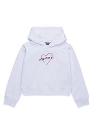 DSQUARED2 KIDS logo-print hoodie - Weiß