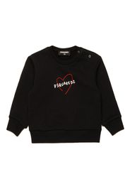 DSQUARED2 KIDS Sweatshirt mit Logo-Print - Schwarz