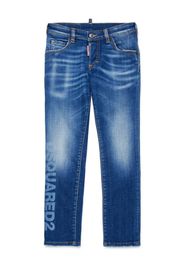 DSQUARED2 KIDS Clement Jeans mit Tragefalten-Optik - Blau