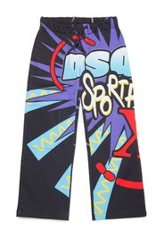 DSQUARED2 KIDS Jogginghose mit Kordelzug - Schwarz