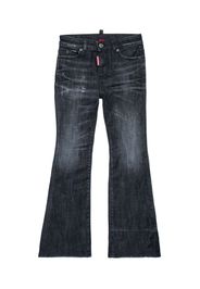 DSQUARED2 KIDS Halbhohe Schlagjeans - Schwarz