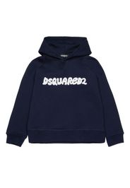 DSQUARED2 KIDS Hoodie mit Logo-Stickerei - Blau