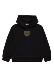 DSQUARED2 KIDS Hoodie mit Strass-Logo - Schwarz