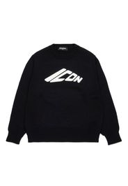 DSQUARED2 KIDS Pullover mit Logo-Print - Schwarz