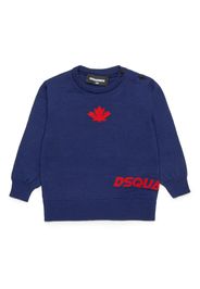 DSQUARED2 KIDS Intarsien-Pullover mit Rundhalsausschnitt - Blau