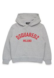 DSQUARED2 KIDS Hoodie mit Logo-Print - Grau