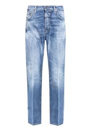 Dsquared2 logo-patch cotton jeans - Blau