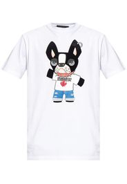 Dsquared2 graphic-print cotton T-shirt - Weiß