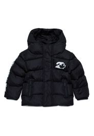 DSQUARED2 KIDS Mantel mit Logo-Print - Schwarz