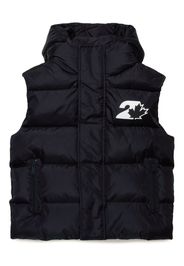DSQUARED2 KIDS Weste mit Logo-Print - Schwarz