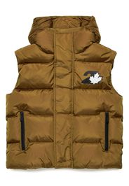 DSQUARED2 KIDS Weste mit Logo-Print - Braun