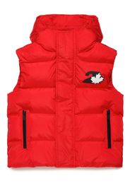 DSQUARED2 KIDS Weste mit Logo-Print - Rot