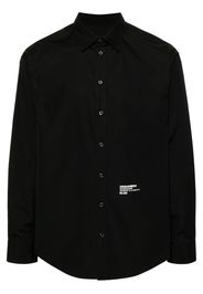 DSQUARED2 Popeline-Hemd mit Print - Schwarz