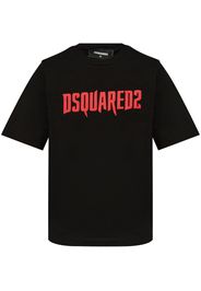 DSQUARED2 T-Shirt mit "Horror"-Print - Schwarz